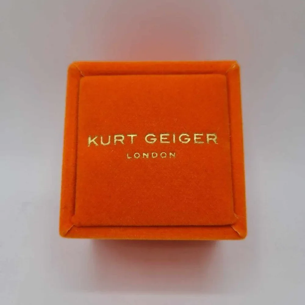 Kurt Geiger Evil Eye Green Stone Heart Cocktail Ring size 7 NWT! NEW!